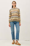Stripe Sage Sweater