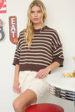 Striped Round Neck