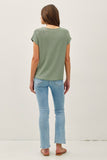 Sage Knit Tee