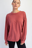 Berry Washed Top