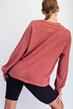Berry Washed Top