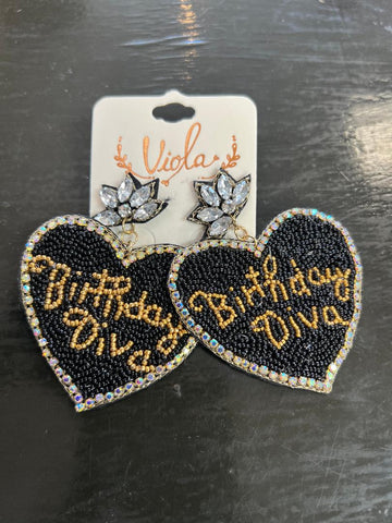 Birthday Diva Earrings