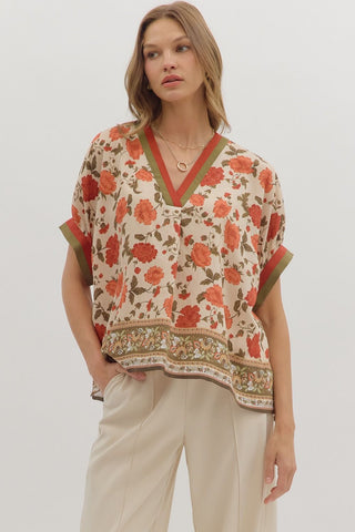 Fall Floral Top
