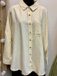 Banana Stripe Button-Down