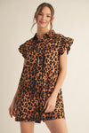 Leopard Ruffle Romper
