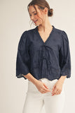 Navy Blues Blouse