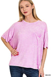 Ribbed Acid Wash Top