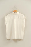 Whipped Satin Blouse