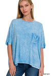 Ribbed Acid Wash Top