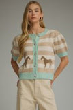 Horse Cardigan Top