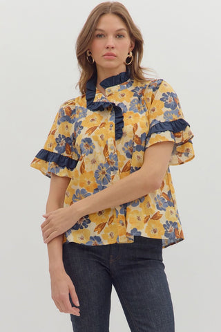 Golden Bloom Blouse