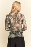 Camo Mesh Top