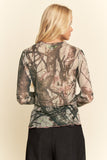 Camo Mesh Top