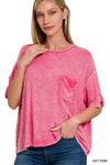 Ribbed Acid Wash Top