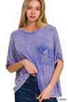 Ribbed Acid Wash Top